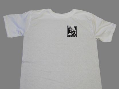 Picture of HELIX T-SHIRT WHITE WITH BLACK LOGO FRONT/BACK, LG