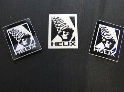 Picture of 10pk CLASSIC HELIX DECAL BLACK/WHITE