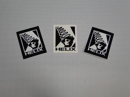 Picture of 10pk CLASSIC HELIX DECAL BLACK W/CLEAR