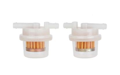 Picture of Fuel Filter - Small Drum w/ IN/OUT on top - 1/4" (6mm) ID