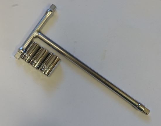 Picture of 4Pc "T" Handle Driver Socket Set, With 8/10/12MM Sockets