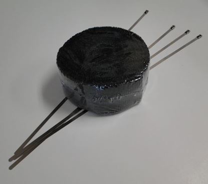 Picture of 2"X25' Black Wrap W/ Ss Ties